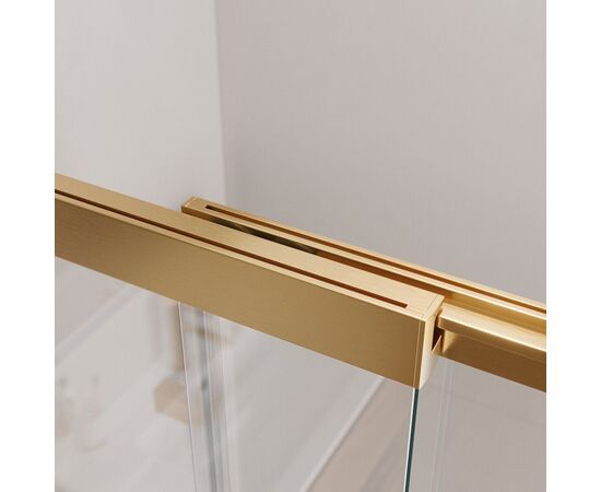 Душевая шторка на ванну CEZARES SLIDER-VF-11-90/150-C-BORO, Профиль: Брашированное золото_, изображение 7