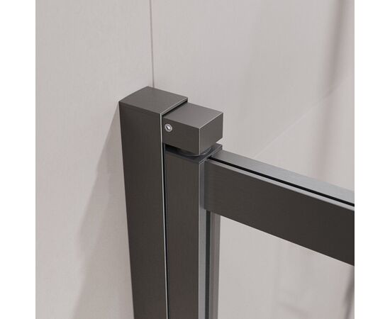 Душевая шторка на ванну CEZARES SLIDER-VF-11-90/150-C-GM, Профиль: Оружейная сталь_, изображение 11