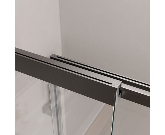 Душевая шторка на ванну CEZARES SLIDER-VF-11-90/150-C-GM, Профиль: Оружейная сталь_, изображение 7