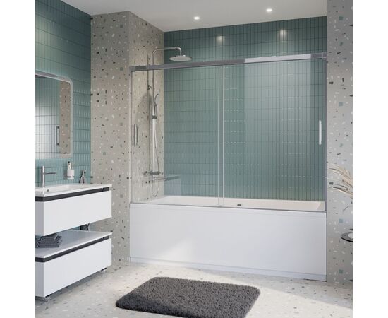 Душевая шторка на ванну CEZARES TANDEM-SOFT-VF-2-200/145-C-Cr-IV_, изображение 2