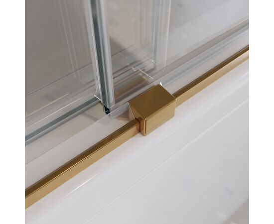 Душевая шторка на ванну CEZARES TANDEM-SOFT-VF-2-180/145-C-BORO-IV, Профиль: Брашированное золото_, изображение 13