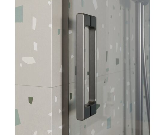 Душевая шторка на ванну CEZARES TANDEM-SOFT-VF-2-180/145-C-GM-IV, Профиль: Оружейная сталь_, изображение 7