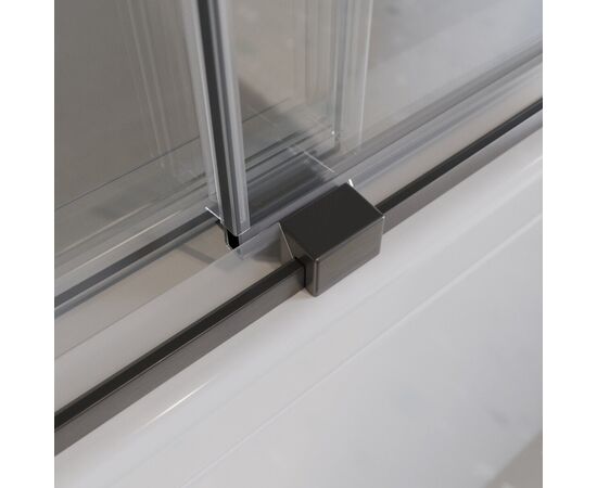Душевая шторка на ванну CEZARES TANDEM-SOFT-VF-2-180/145-C-GM-IV, Профиль: Оружейная сталь_, изображение 11