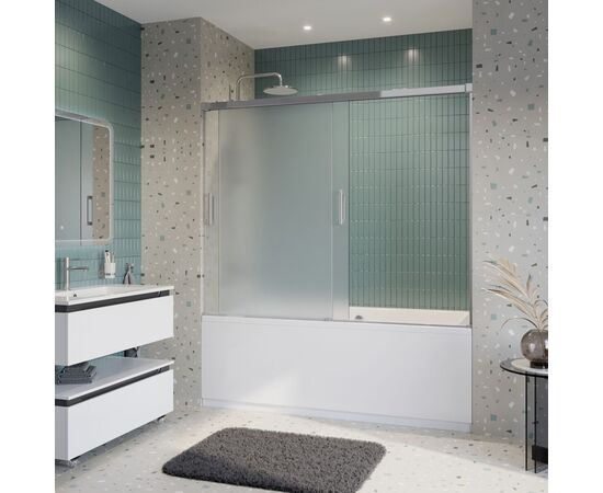 Душевая шторка на ванну CEZARES TANDEM-SOFT-VF-2-170/145-P-Cr_, изображение 3