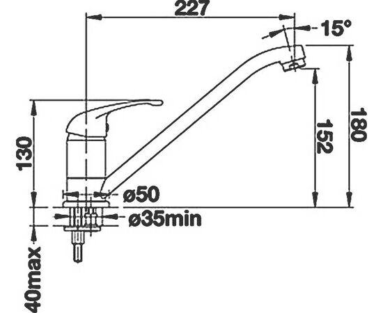 Смеситель для кухни Blanco DARAS кофе 524185_, изображение 6