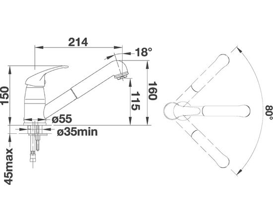 Смеситель для кухни Blanco DARAS-S хром 524190_, изображение 10