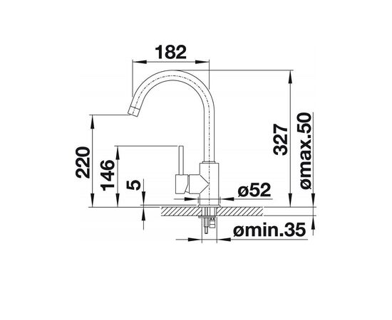 Смеситель для кухни Blanco MIDA хром 524201_, изображение 18