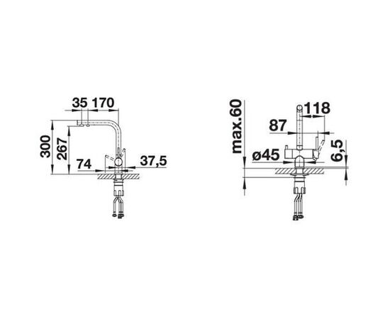 Смеситель для кухни Blanco FONTAS II 525144 кофе с подключением фильтра_, изображение 5