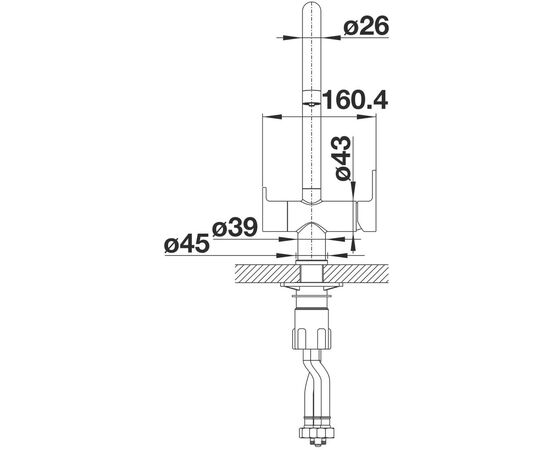 Смеситель для кухни Blanco TRIMA шампань 526267 с подключением фильтра_, изображение 8