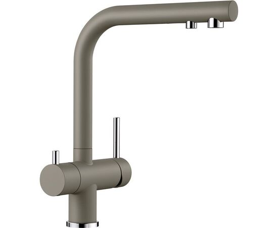 Смеситель для кухни Blanco Fontas II серый бежевый 525145 с подключением фильтра_