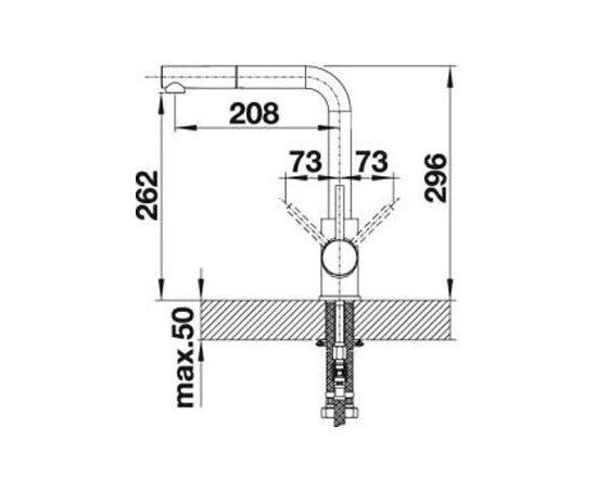 Смеситель для кухни Blanco Mila-S хром 524214 с выдвижной лейкой_, изображение 10