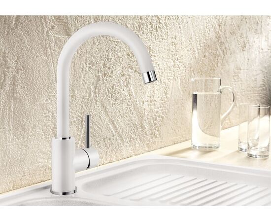 Смеситель для кухни Blanco MIDA белый 524204_, изображение 6