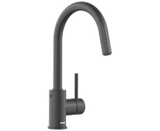 Смеситель для кухни Blanco MIDA-S черный матовый 526653 с выдвижной лейкой_