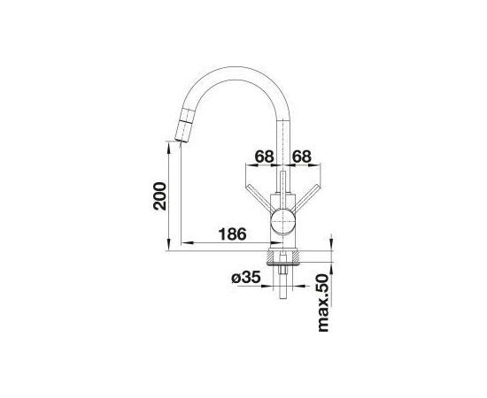 Смеситель для кухни Blanco MIDA-S SILGRANIT антрацит 521455_, изображение 8