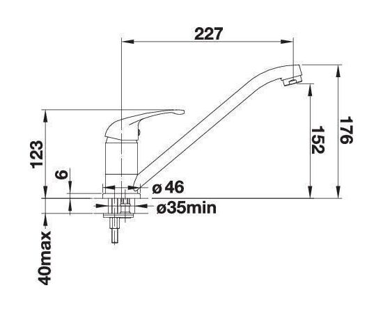 Смеситель Blanco Daras темная скала 524188_, изображение 4
