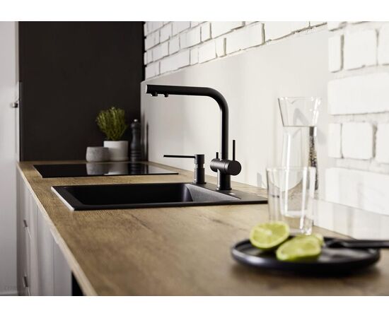 Смеситель для кухни Blanco FONTAS II черный 526235 с подключением фильтра_, изображение 3