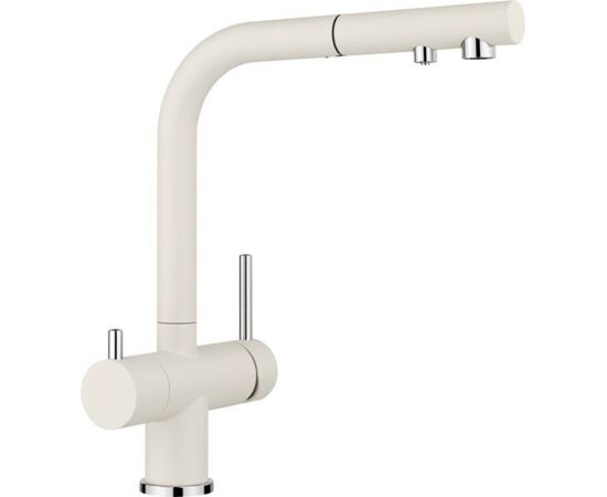Смеситель для кухни Blanco Fontas-S II мягкий белый 526947 с подключением фильтра и выдвижной лейкой_