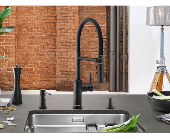 Смеситель для кухни Blanco Catris-S Flexo черный матовый 525793_, изображение 4