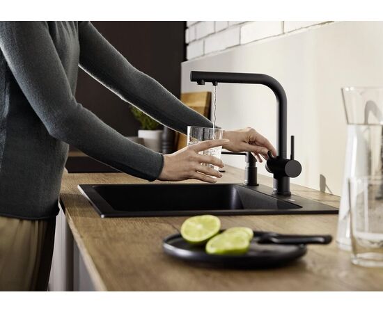 Смеситель для кухни Blanco FONTAS II черный 526235 с подключением фильтра_, изображение 8