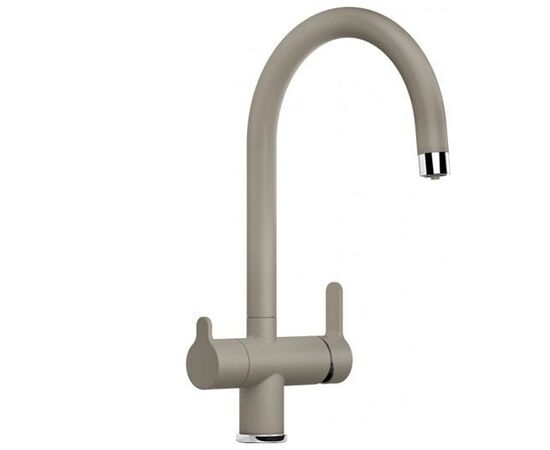 Смеситель для кухни Blanco TRIMA серый беж 526270 с подключением фильтра_