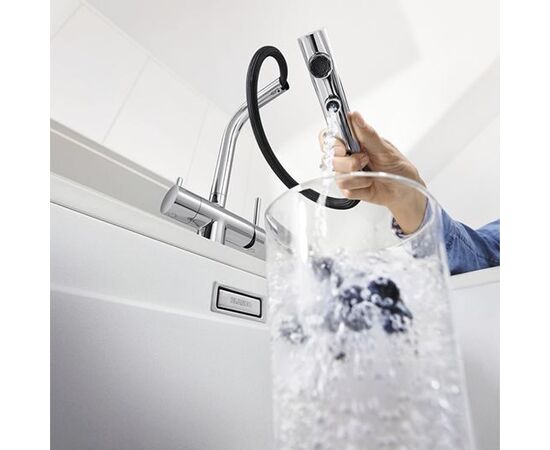 Смеситель для кухни Blanco FONTAS-S II черный 526158 с подключением фильтра и выдвижной лейкой_, изображение 10