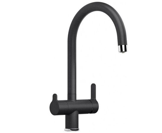 Смеситель для кухни Blanco TRIMA антрацит 526264 с подключением фильтра_