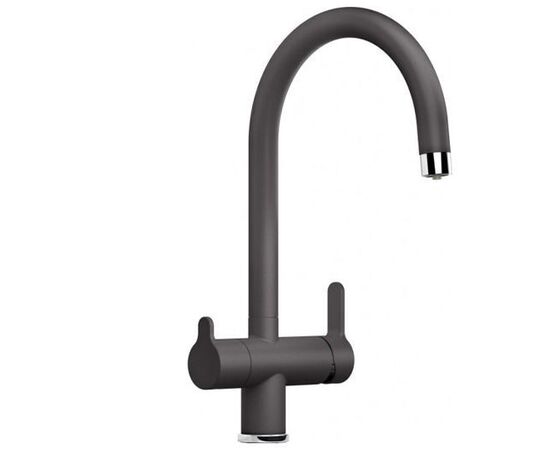 Смеситель для кухни Blanco TRIMA темная скала 526271 с подключением фильтра_