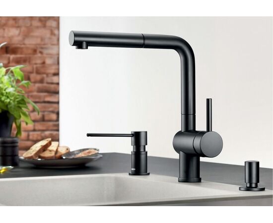 Смеситель для кухни Blanco LINUS-S черный матовый 525807_, изображение 2