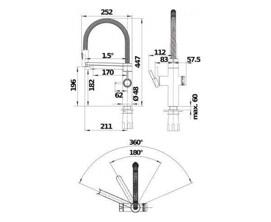 Смеситель для кухни Blanco EVOL-S Pro Filter сатин золото (527430)_, изображение 12