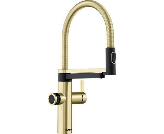 Смеситель для кухни Blanco EVOL-S Pro Filter сатин золото (527430)_