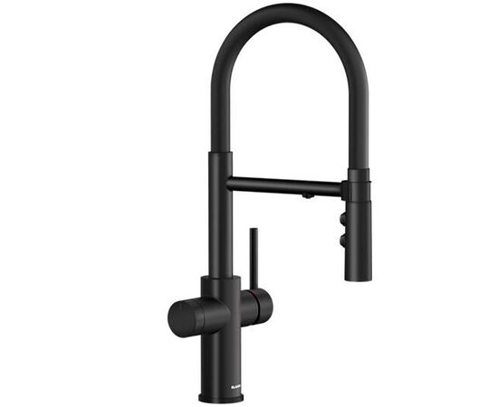 Смеситель для кухни Blanco CATRIS-S Flexo Filter матовый черный 526707 выдвижной шланг_