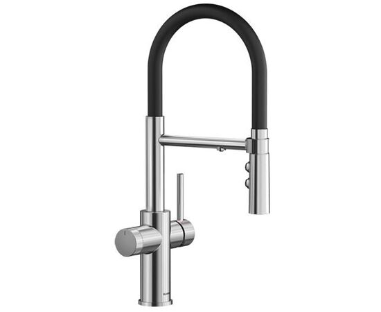 Смеситель для кухни Blanco CATRIS-S Flexo Filter нержавеющая сталь 526706 выдвижной шланг_