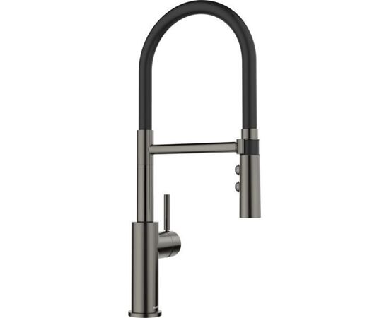 Смеситель для кухни Blanco Catris-S Flexo Dark Steel матовый 527731_