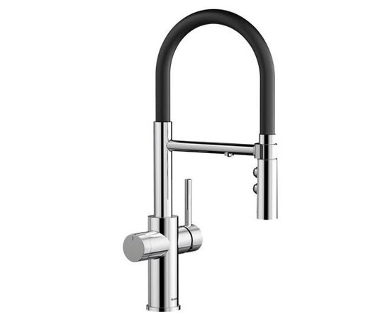 Смеситель для кухни Blanco CATRIS-S Flexo Filter хром выдвижной шланг 526705_