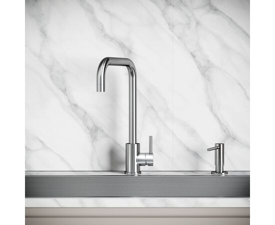 Смеситель для кухни Sancos Stainless с поворотным Г изливом SC12002SS_, изображение 10