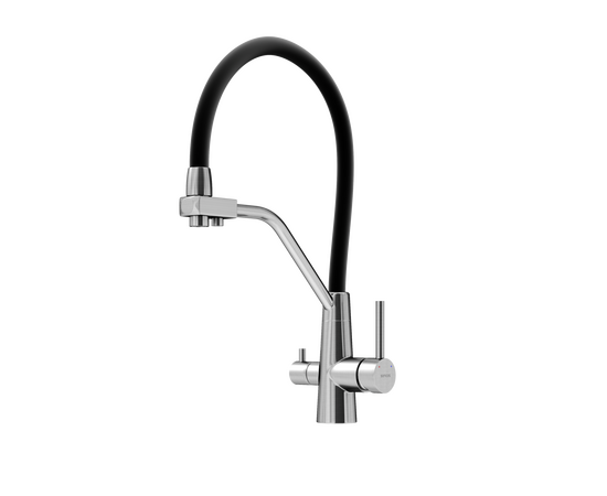 Смеситель дл кухни из нержавеющей стали Sancos Nolia с краном для фильтра и гибким изливом SC12003SS_