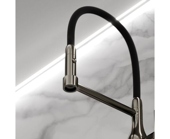 Смеситель для кухни Sancos Pride с гибким изливом вороненая сталь SC4011GG_, изображение 22