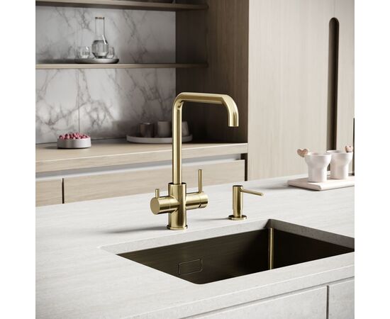 Смеситель для кухни Sancos Vela брашированное золото SC4013BG_, изображение 2