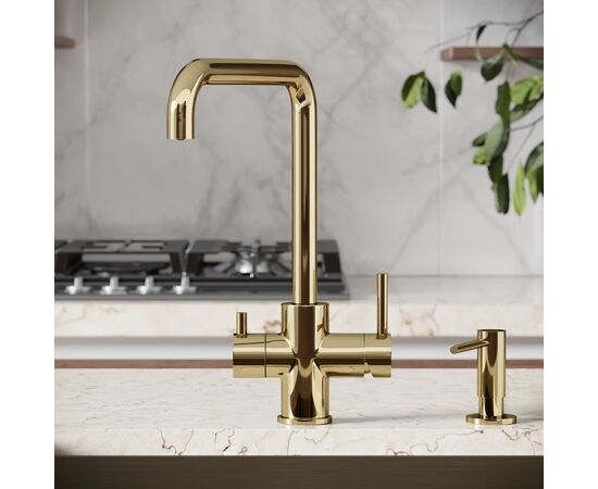 Смеситель для кухни Sancos Vela полированное золото SC4013ZG_, изображение 6