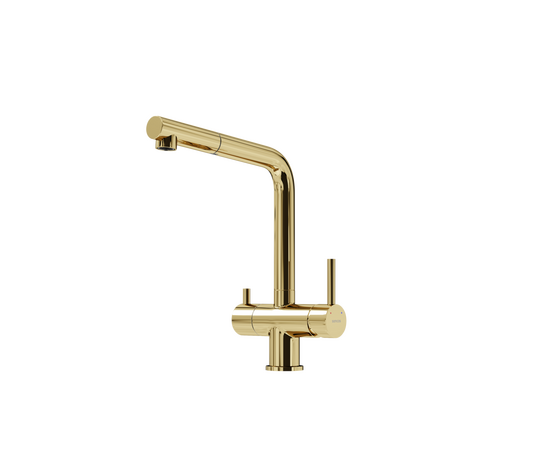 Смеситель для кухни Sancos Spin полированное золото SC4015ZG_