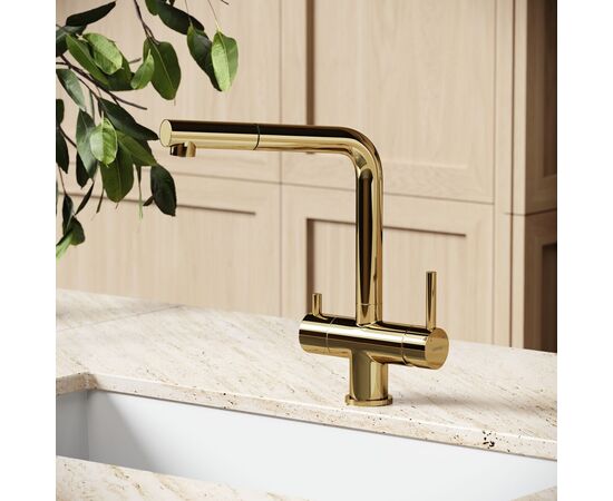 Смеситель для кухни Sancos Spin полированное золото SC4015ZG_, изображение 10