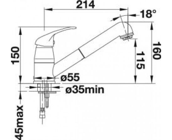 Смеситель для кухни Blanco DARAS-S-F хром 521752 установка перед окном_, изображение 7