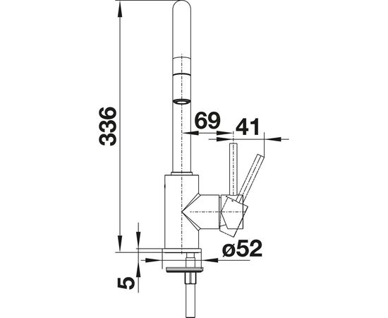 Смеситель для кухни Blanco MIDA-S черный матовый 526653 с выдвижной лейкой_, изображение 15