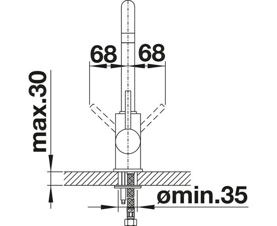Смеситель для кухни Blanco MILI черный 526159_, изображение 7
