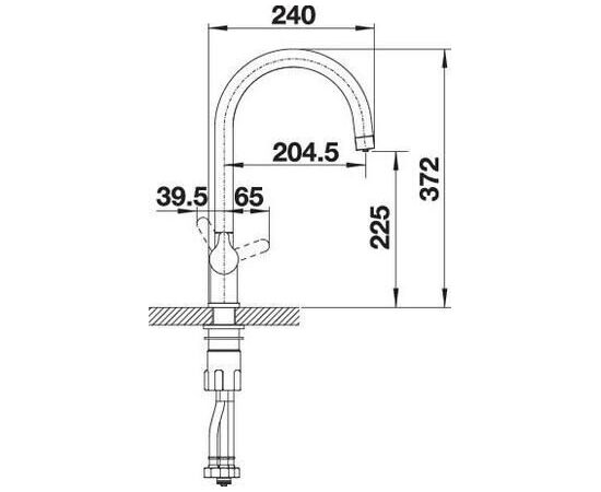 Смеситель для кухни Blanco TRIMA жасмин 526266 с подключением фильтра_, изображение 3