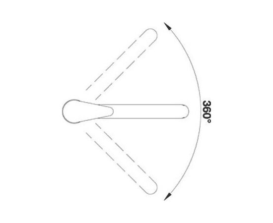 Смеситель Blanco Daras темная скала 524188_, изображение 3