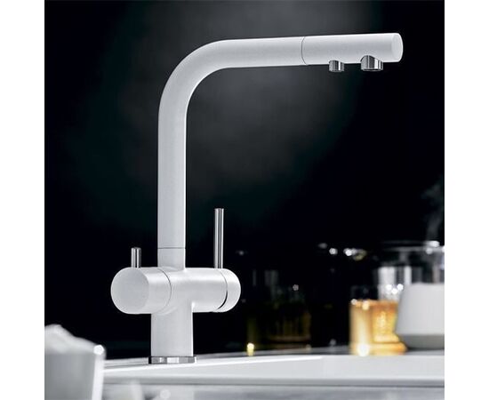 Смеситель для кухни Blanco FONTAS II 525141 белый с подключением фильтра_, изображение 3