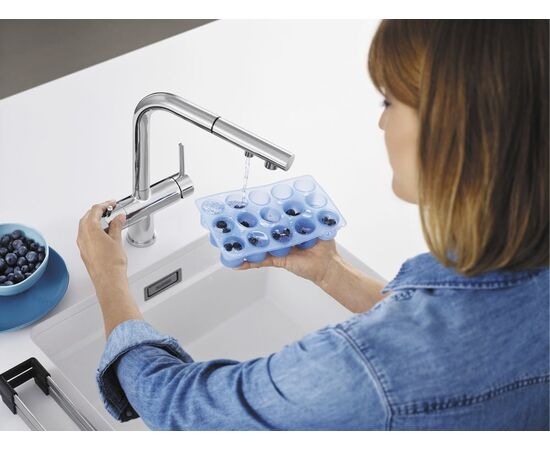 Смеситель для кухни Blanco Fontas-S II мягкий белый 526947 с подключением фильтра и выдвижной лейкой_, изображение 5
