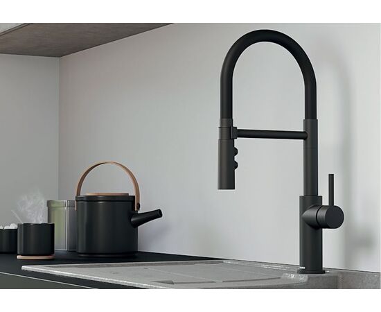 Смеситель для кухни Blanco Catris-S Flexo черный матовый 525793_, изображение 3