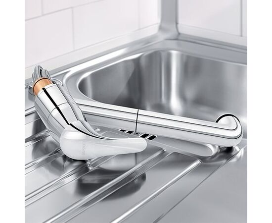 Смеситель для кухни Blanco DARAS-S-F хром 521752 установка перед окном_, изображение 5